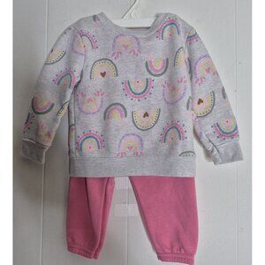 Garanimals Long Sleeve Sweatshirt And Pants Outfit Infant Toddler Girls Sz 18M
